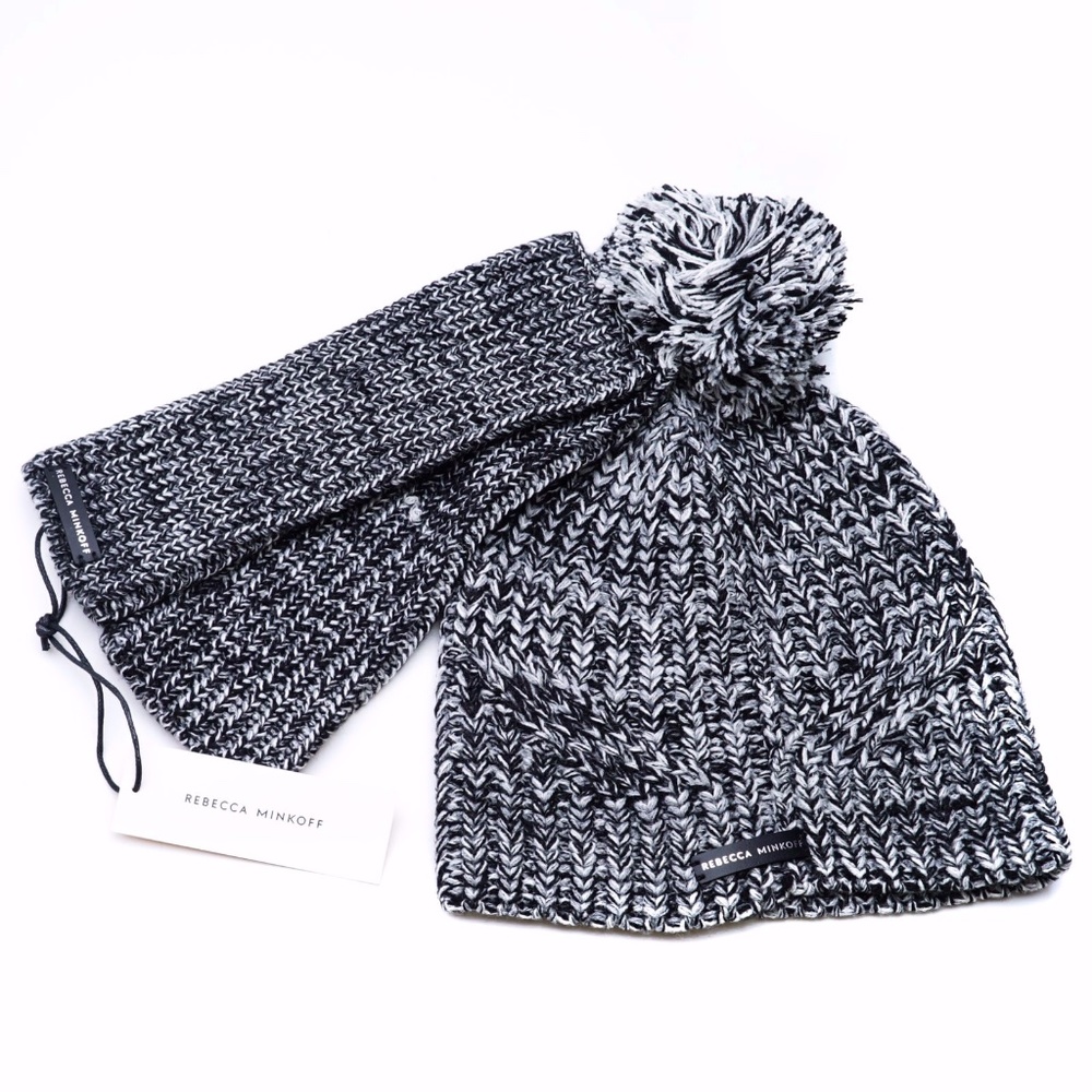 Rebecca Minkoff Beanie & Armwarmers